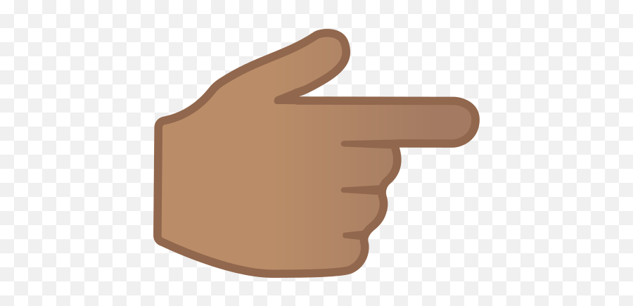 Backhand Index Pointing Right Emoji - Pointing Finger Emoji Transparent,3 Fingers Emoji