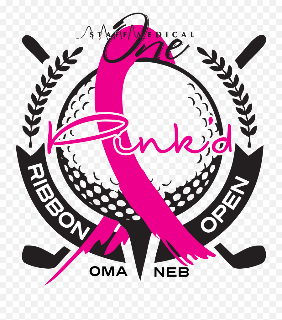 Pinkd Ribbon Open Golf Tournament - Clip Art Emoji,Volunteer Emoji