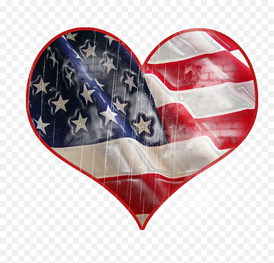 Patriotism Usa Heart Flag Holiday - American Flag Emoji,Bajan Flag Emoji