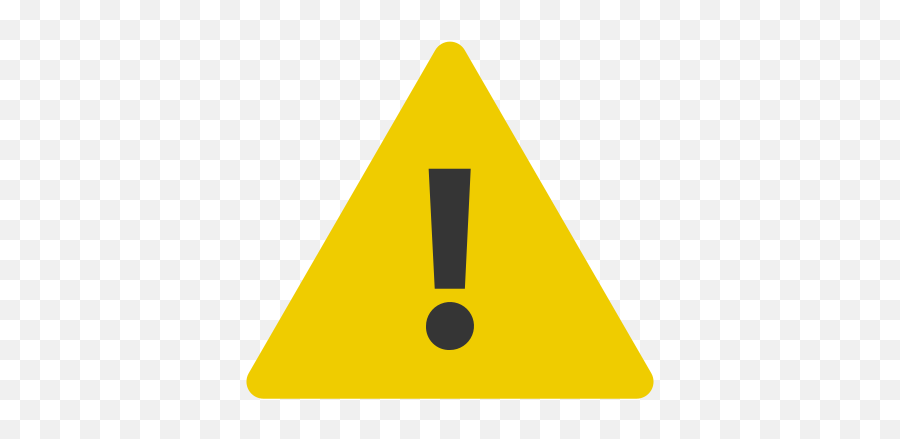 Yellow Warning Icon At Getdrawings - Warning Exclamation Mark Png Emoji,Traffic Light Caution Sign Emoji