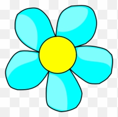 Flowers Clip Art With - 5 Petals Clipart Emoji