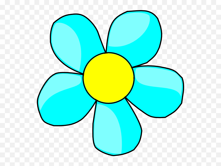 Flowers Flower Clip Art With - Flower With 5 Petals Clipart Emoji,Flower Emoji Background