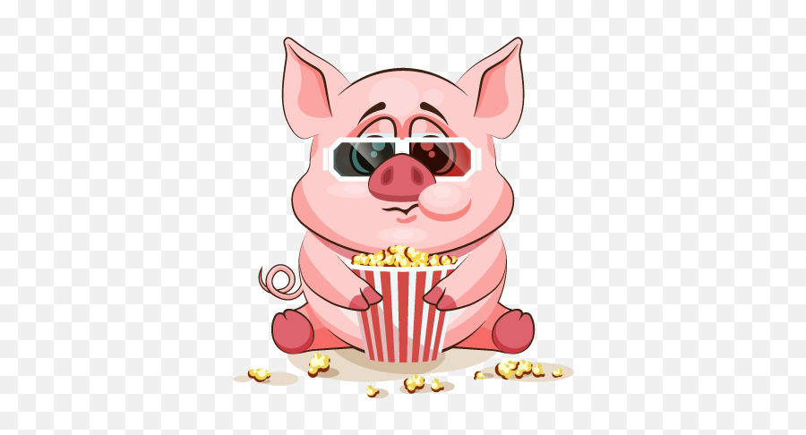 Pig Emoji Png 3 Png Image - Popcorn,Pig Emoji