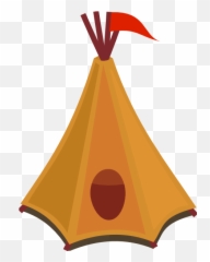 Tent Clip Art Brown Tents Image - Tipi Tenten Cartoon Emoji,Tent Emoji