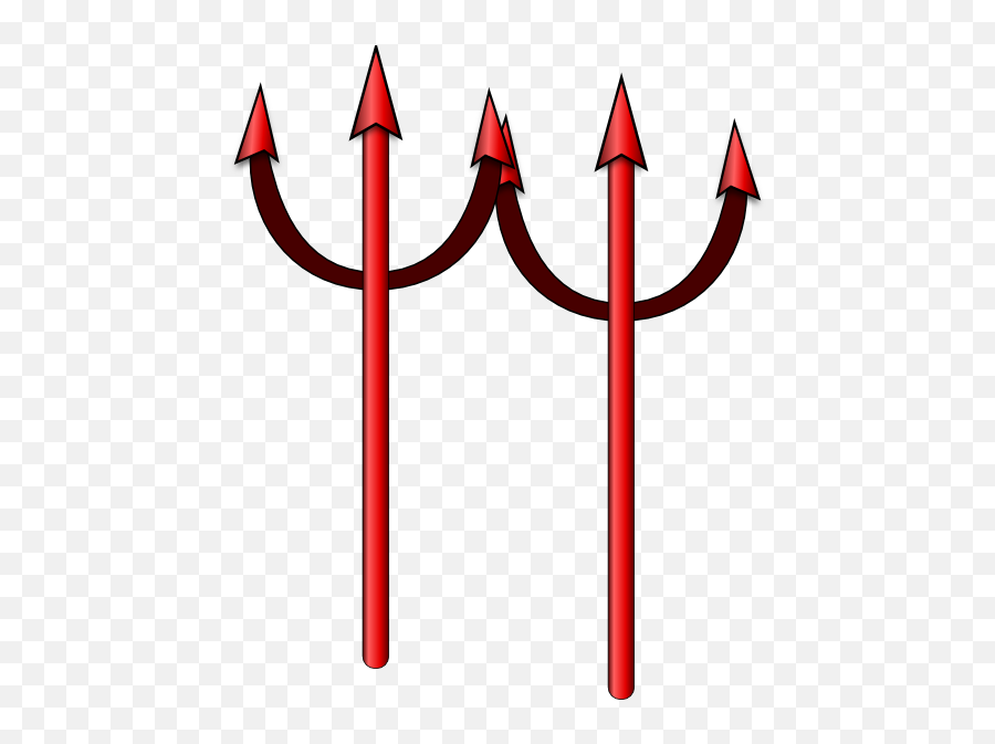 Devil Pitchfork Clipart Png Image - Devil Png Emoji,Satan Emoji