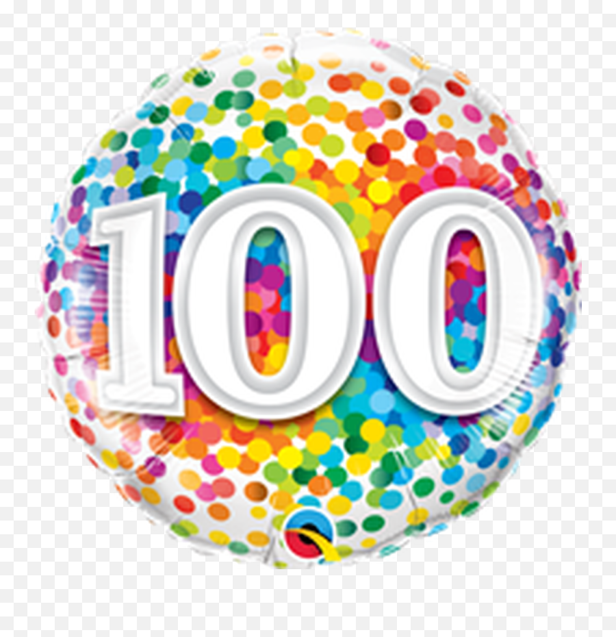 Hb 100 Rainbow Confetti - 80th Birthday Clipart Transparent Emoji,Rainbow And Candy Emoji