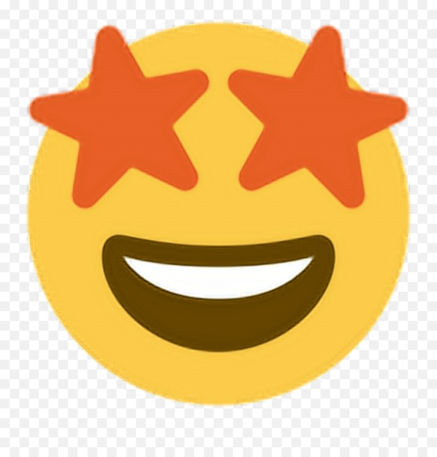 Orange Clipart Emoji Orange Emoji Transparent Free For - Emoji Star Eyes Gif,Orange Emoji