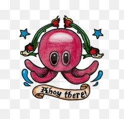 Octopus Emoji Tattoo,Octopus Emoji