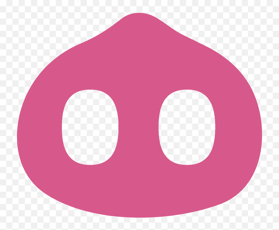 Pig Nose Emoji Clipart - Pig Snout Clipart,Woman And Pig Emoji