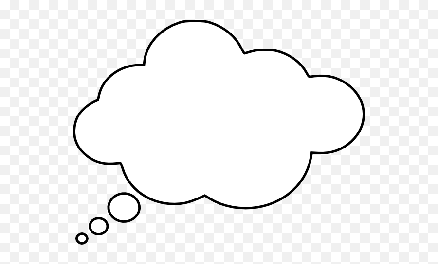 Thinking Bubble Clip Art - Thought Bubble Clipart Emoji,Cloud Thinking Emoji
