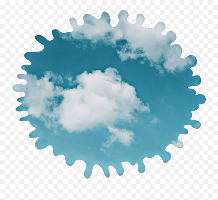 Sky Clouds Splash Puddle Blue Kpop Sticker By Anam - Joji Run Drip Album Cover Emoji,Puddle Emoji