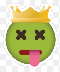 Phone Emoji Sticker Crown Dead - Clip Art,Crown Emoji