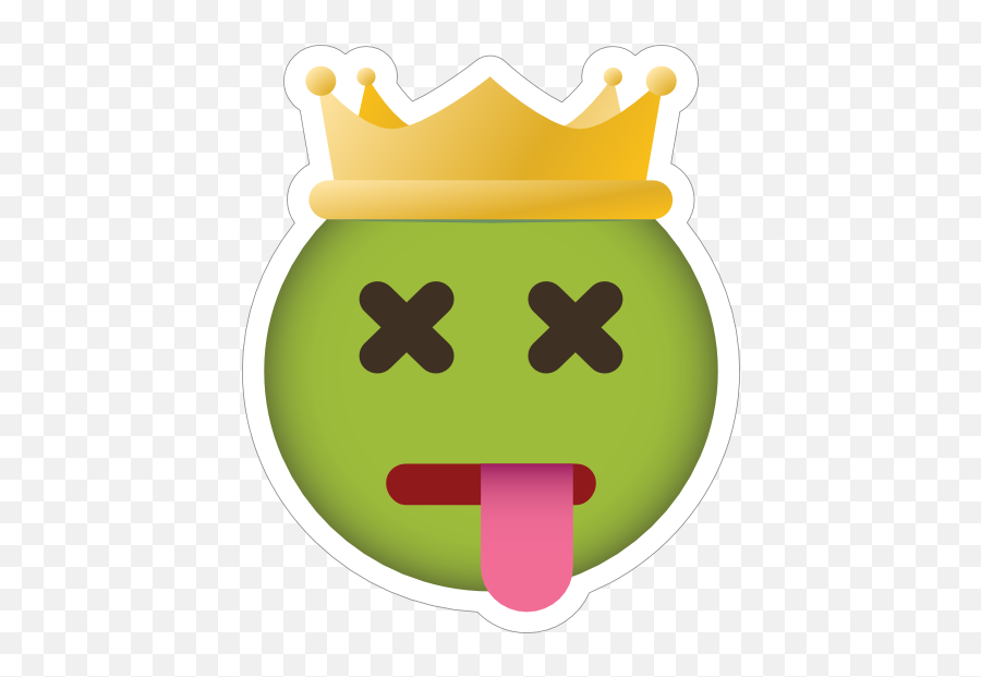 Phone Emoji Sticker Crown Dead - Clip Art,Crown Emoji