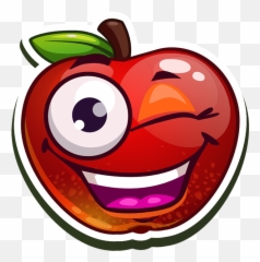 Funny Fruits Stickers by Oleg Sul - Cartoon Emoji