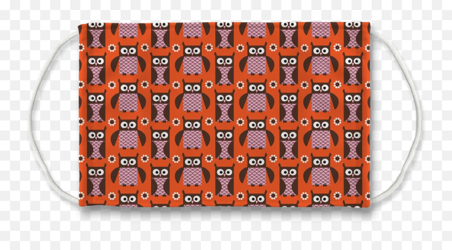 Pink Orange Owl Patterns - Maskscom Emoji,Owl Emoticon