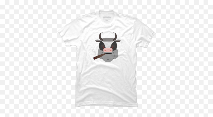 Shop Roplons Design By Humans - Cool Single Color T Shirt Design Emoji,Goat Emoji Shirt