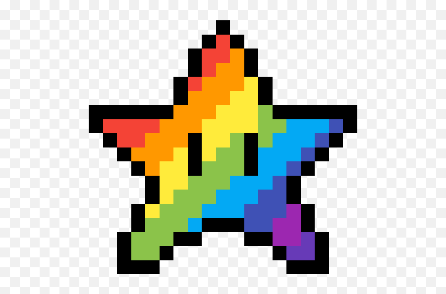 Abdulmatinbellos Gallery - Rainbow Star Pixel Art Emoji,Mlg Glasses Emoji