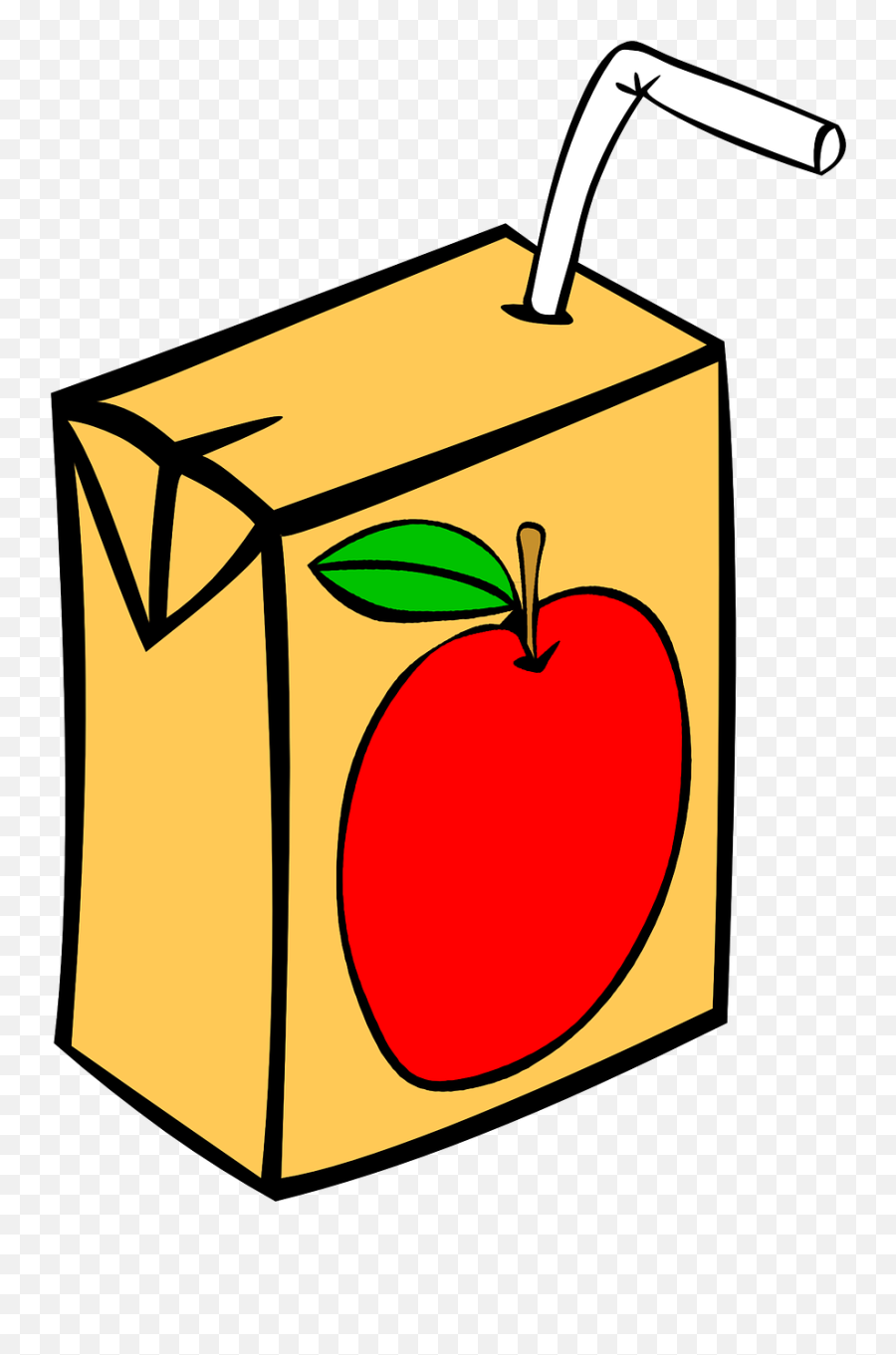 Juice Box Apple Straw Tetra Pack - Apple Juice Clipart Emoji,Emoji Lunch Box