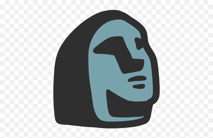 Moai Emoji - Android Easter Island Emoji,Stone Emoji