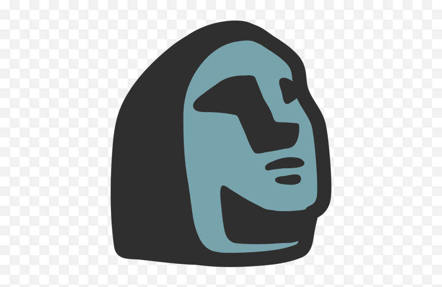 Moai - Easter Island Emoji Png,Stone Emoji - free transparent