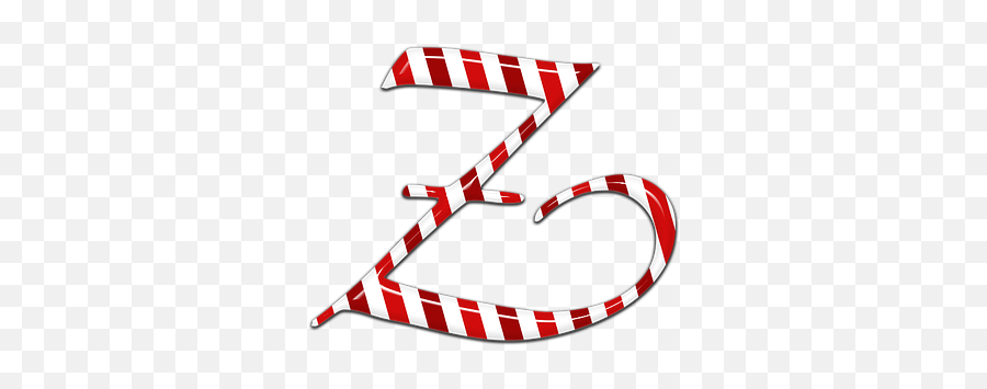 Candycane Letter Z Text Candy - Coquelicot Emoji,Candy Cane Emoji