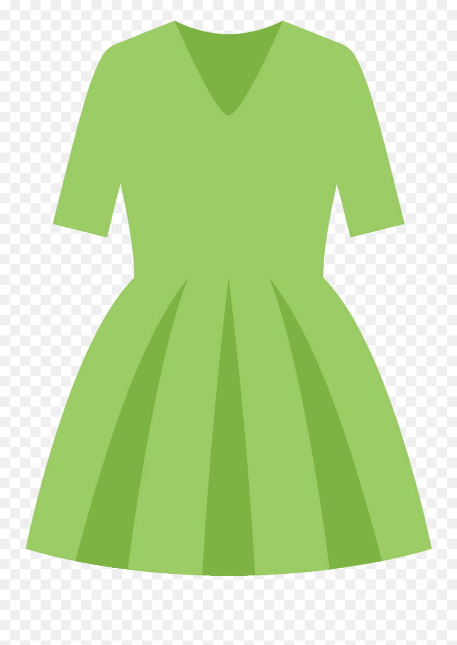 Green Dress Transparent Png Clipart - Transparent Background Dress Green Icon Emoji,Emoji Dresses