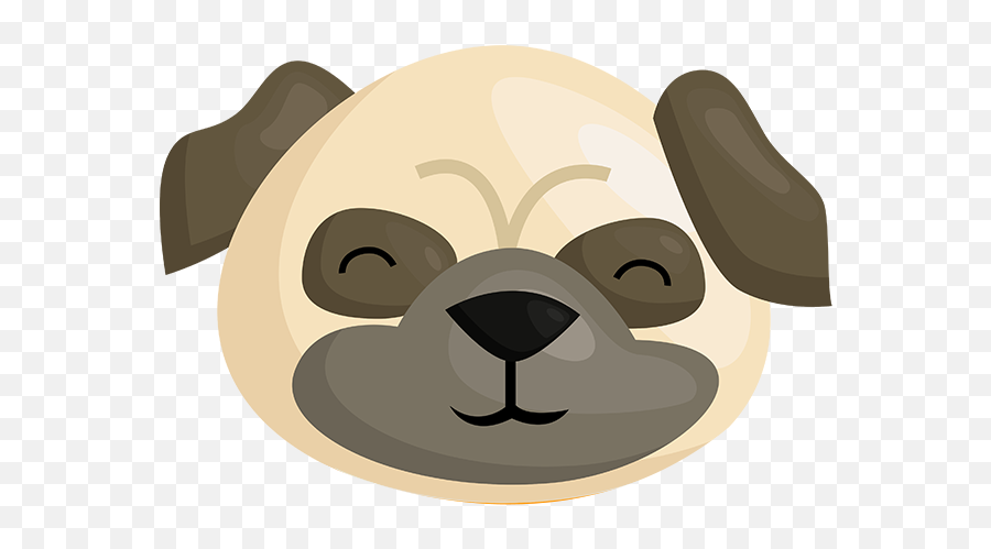 Download Hd Pug Emoji Stickers Messages Sticker - Dog,Pug Emoji