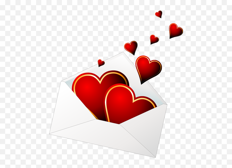 Valentine Clipart Message Valentine - Love In An Envelope Emoji,Valentines Emoticons