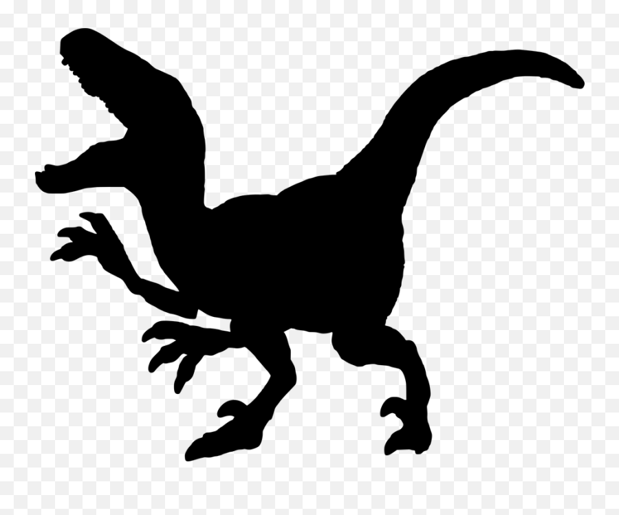 Dinosaur Tyrannosaurus Rex White - Jurassic Park Velociraptor Silhouette Emoji,T Rex Emoji