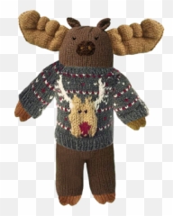 Chocolate Moose - Stuffed Toy Emoji,Moose Emoji