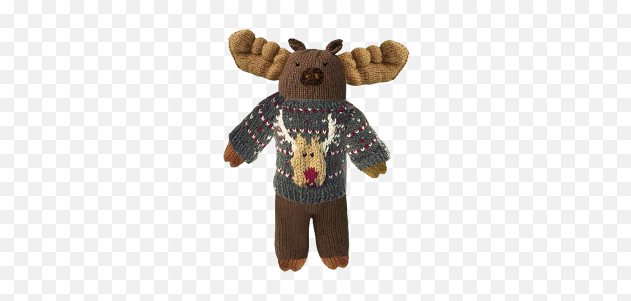 Chocolate Moose - Stuffed Toy Emoji,Moose Emoji