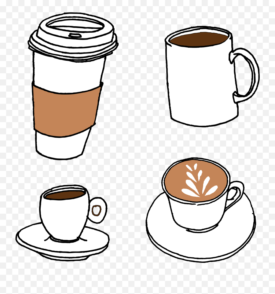 Drawing Coffee Latte Transparent U0026 Png Clipart Free Download - Coffee Cup Illustration Png Emoji,Latte Emoji