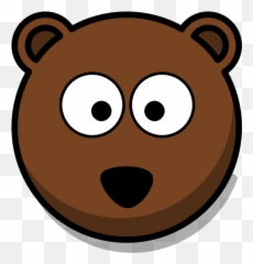 Cartoon Bear Face - Cartoon Bear Head Clipart Emoji,Bear Face Emoticon