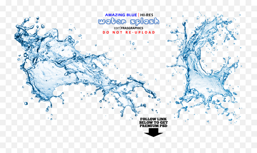 Amazing Blue Water Splash Highest Resolution Psd - Transparent Background Water Splash Transparent Emoji,Water Splash Emoji