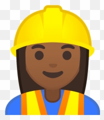 Woman Construction Worker Emoji Clipart - People