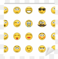 Emotion Icons Wall Mural Pixers - Ikony Emocji Emoji