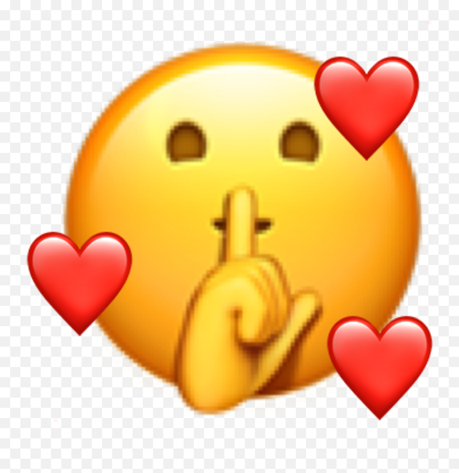 Love Shh Inlove Sticker - Face With Finger Covering Closed Lips Emoji,Shh Emoji Png