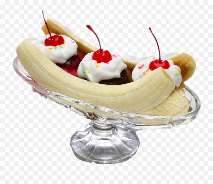 Banana Bananasplit Sticker By Jessica T - Serveware Emoji,Ice Cream Sundae Emoji