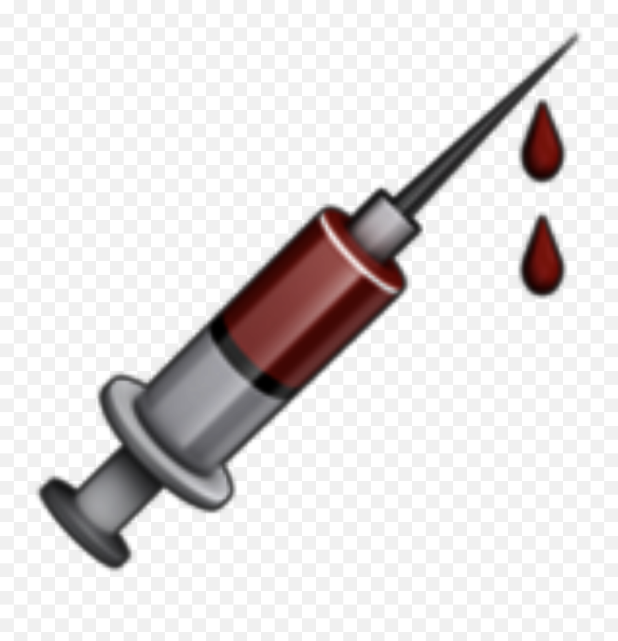 Emoji Darkred Red Creepy Blood Syringe - Emoji,Blood Type Emoji