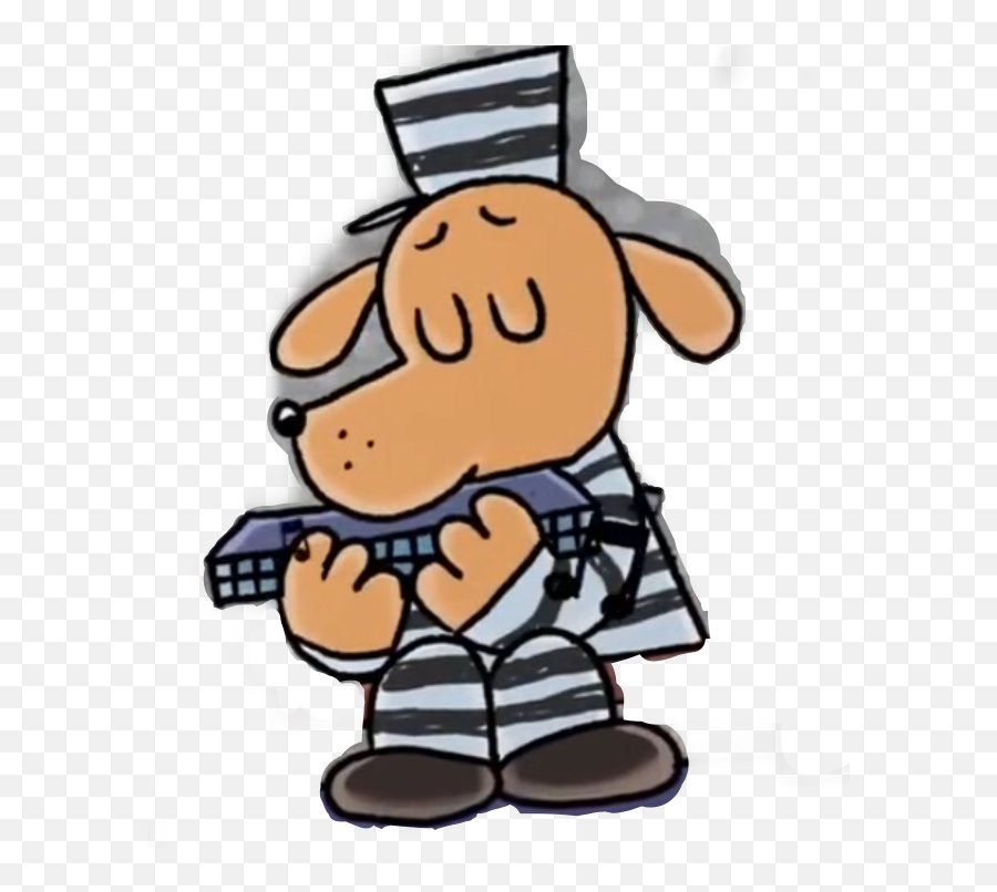 Dog Man In Jail Davpikley Freetoedit - Cartoon Emoji,Jail Emoji