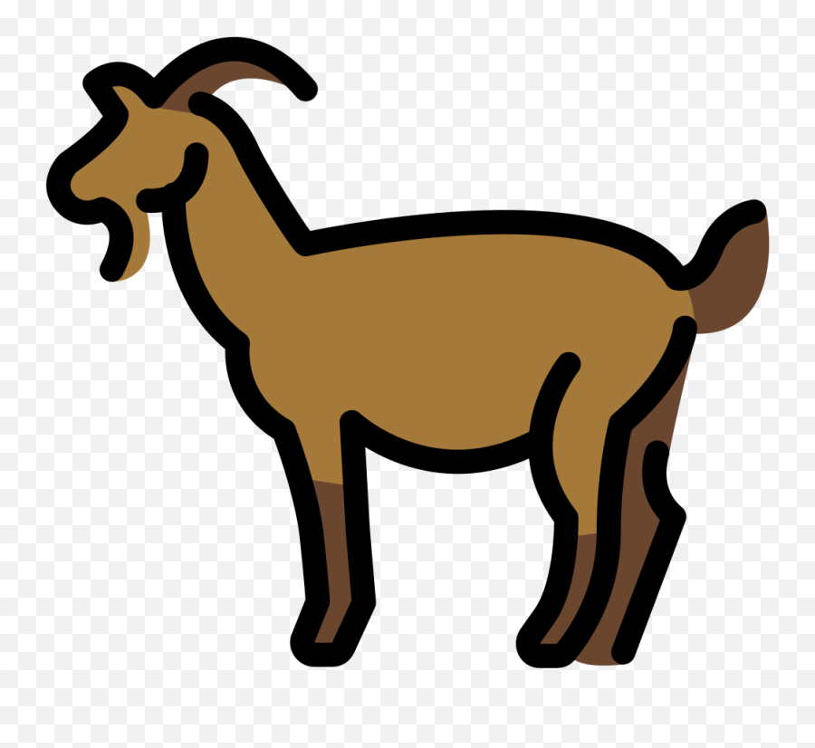 Openmoji - Goat Emoji,Goat Emoji