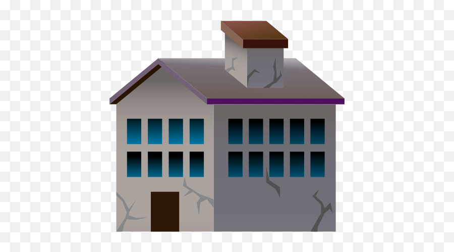 Derelict House Building Emoji For Facebook Email Sms - Derelict House Emoji,House Emoji