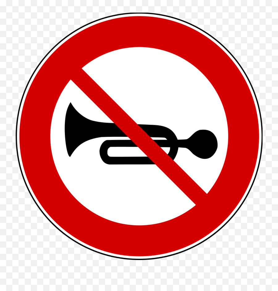 Italian Traffic Signs - No Horn Symbol Emoji,Italian Emoji