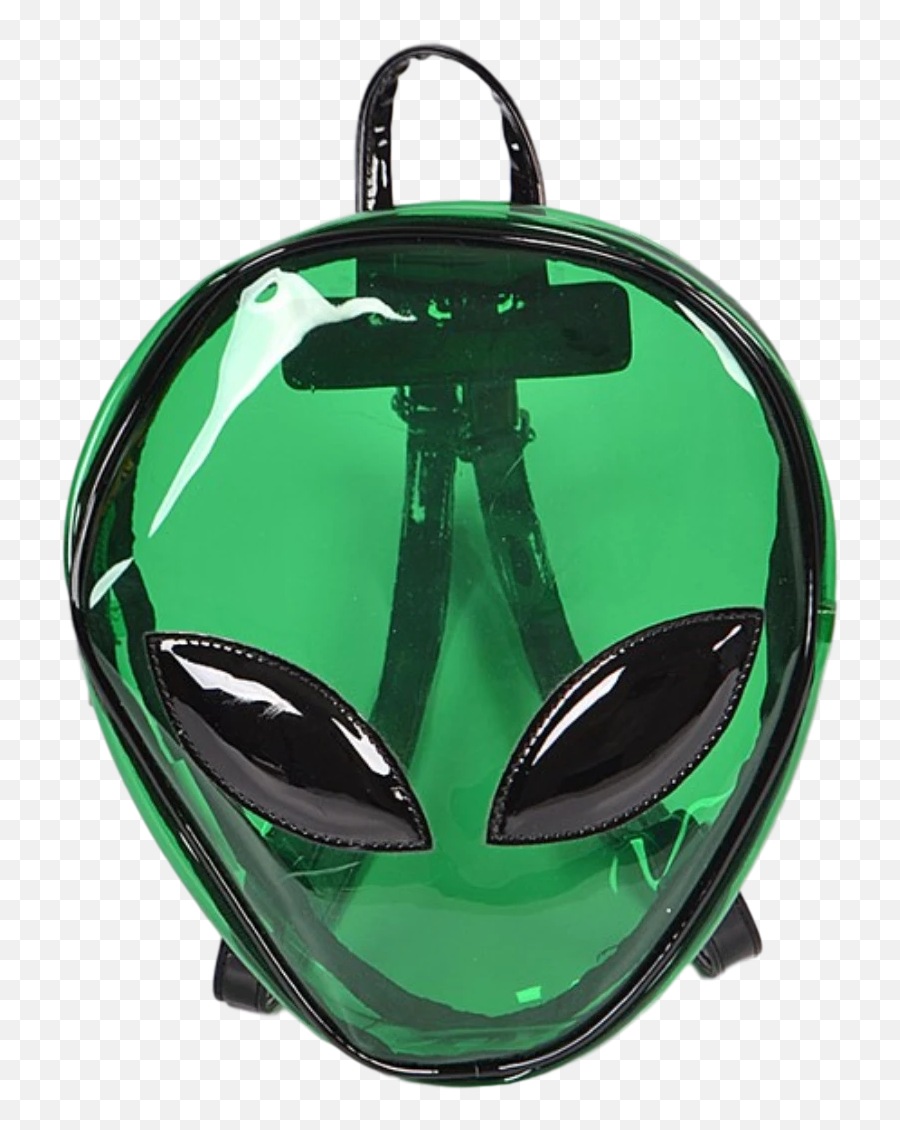 Green Alien Head Pvc Backpack - Medical Bag Emoji,Emoticon Backpack
