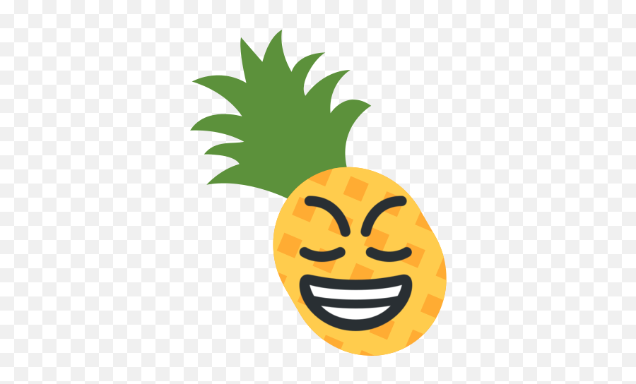 Emoji Bot - Silhouette Transparent Background Pineapple Clipart,Determined Emoji