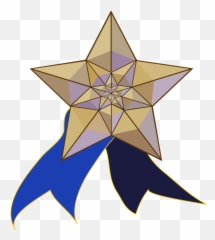 Featured Star And Ribbon - Svg File Emoji