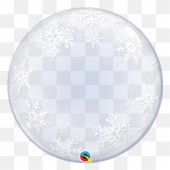 24q Deco Bubble Snowflakes - Emoji