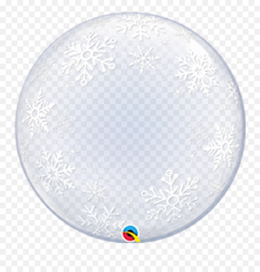 24q Deco Bubble Snowflakes - Snowflake Deco Bubble Emoji,Bubbles Emoji