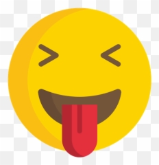 Squinting Face With Tongue Emoji Icon Of Flat Style - Smiley