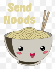 Cute Adorable Ramen Bowl Come On Send Noods - Kawaii Vintage Ramen Kawaii Emoji,Ramen Emoji